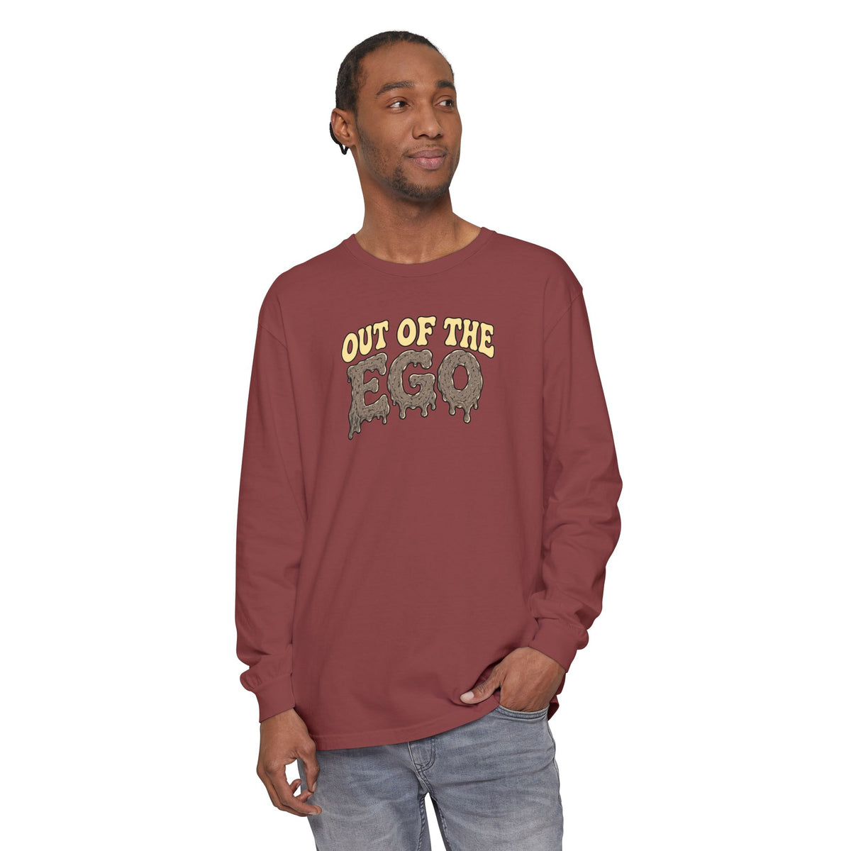 "Out of the Ego" Long Sleeve T-Shirt — Psychedelic DMT Blast Graphic