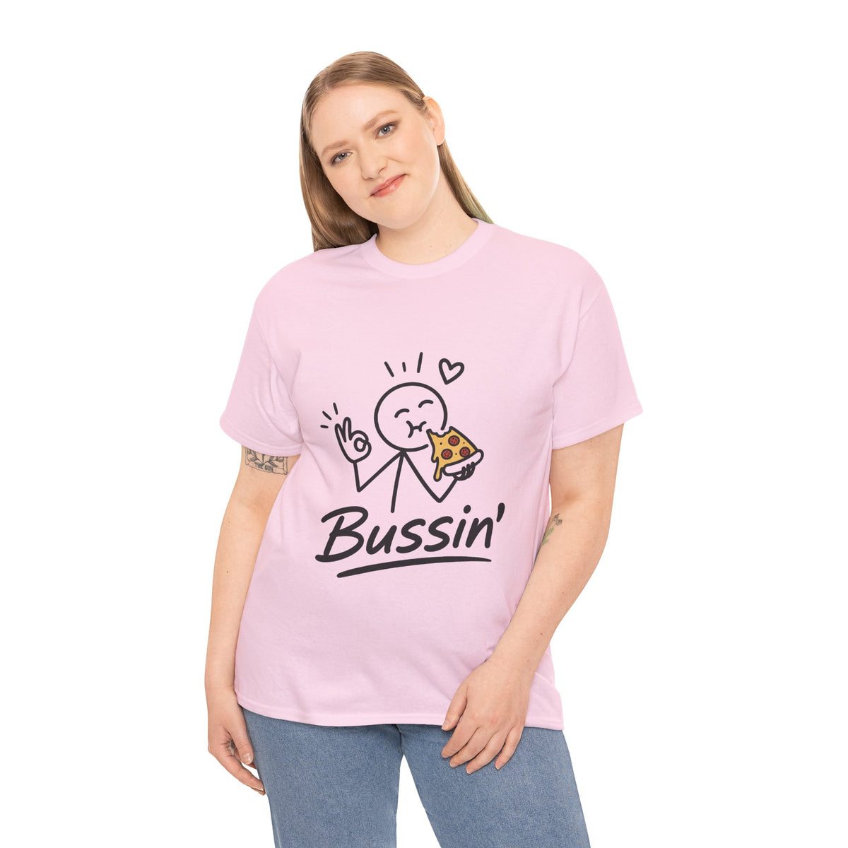 Pizza"'Bussin'" Tee — Funny Pizza Lover T‑Shirt