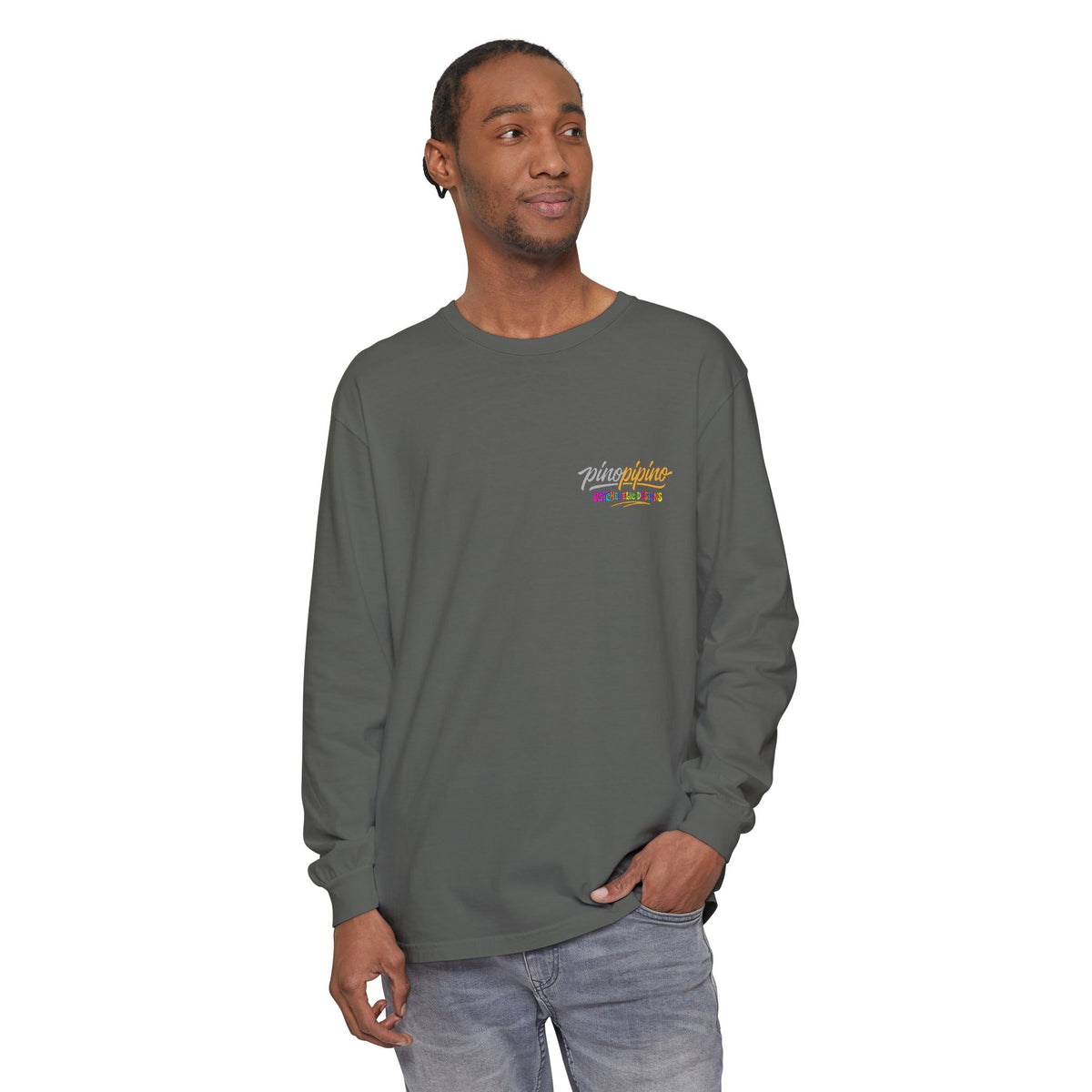 "When the Shrooms Bloom, The Goom Zooms" Psychedelic Design Long Sleeve T-Shirt
