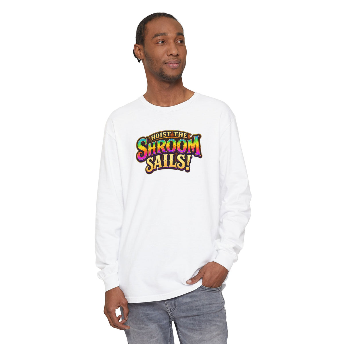 Hoist the Shroom Sails! Long Sleeve T‑Shirt