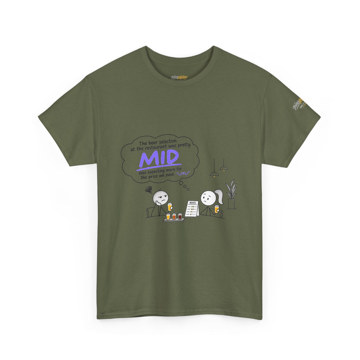 "Mid" GenZ Slang Humor T‑Shirt