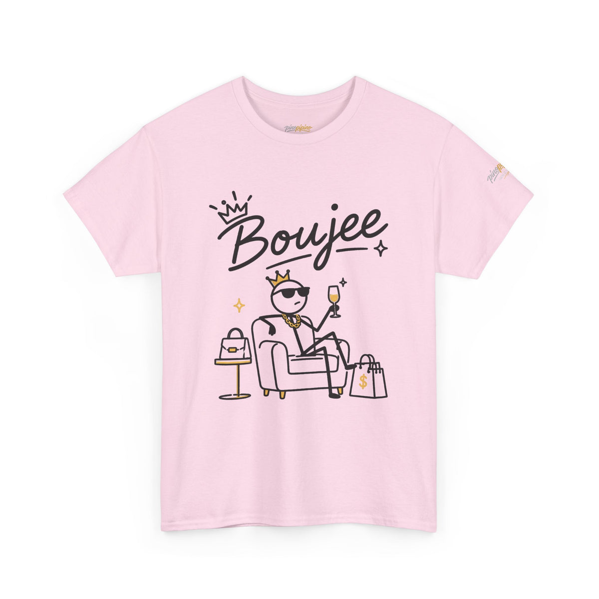 "Boujee" Tee — Graphic Luxury Lifestyle T‑Shirt