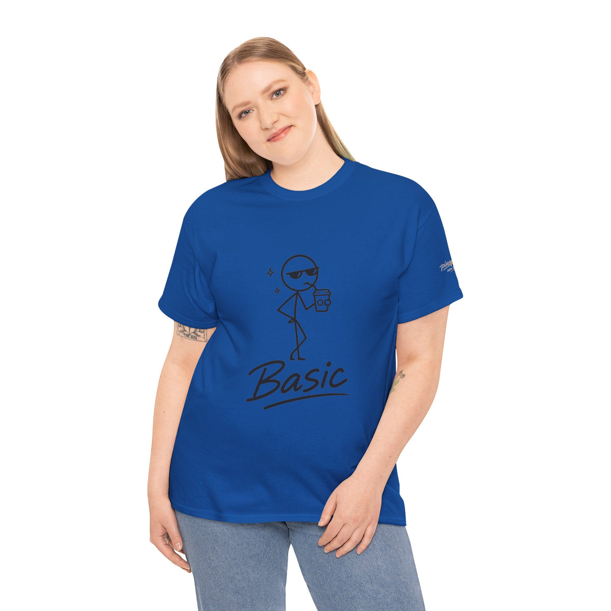 "Basic" Stick Figure Coffee Tee