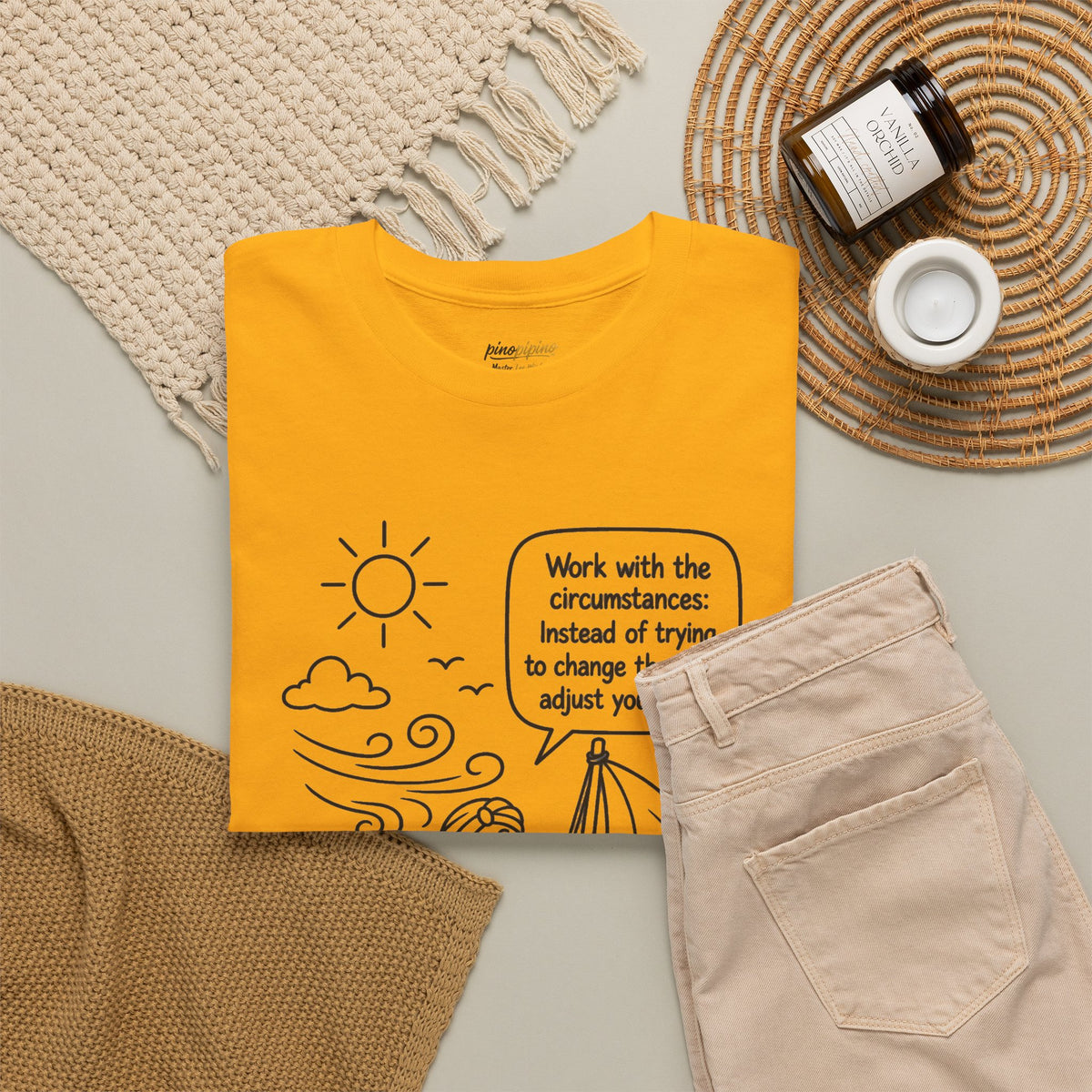 "Work with the circumstances" - Master Lee's Wisdom Tee