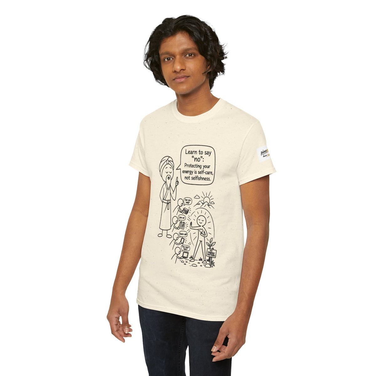 Spiritual Self-Care Tee — "Learn to Say No" Mindfulness T-Shirt