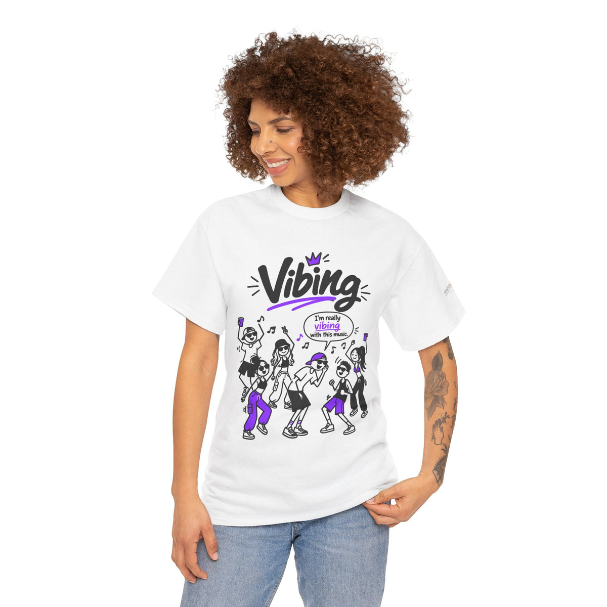 Vibing Dance Party Tee — "I'm Really Vibing" Graphic T-Shirt
