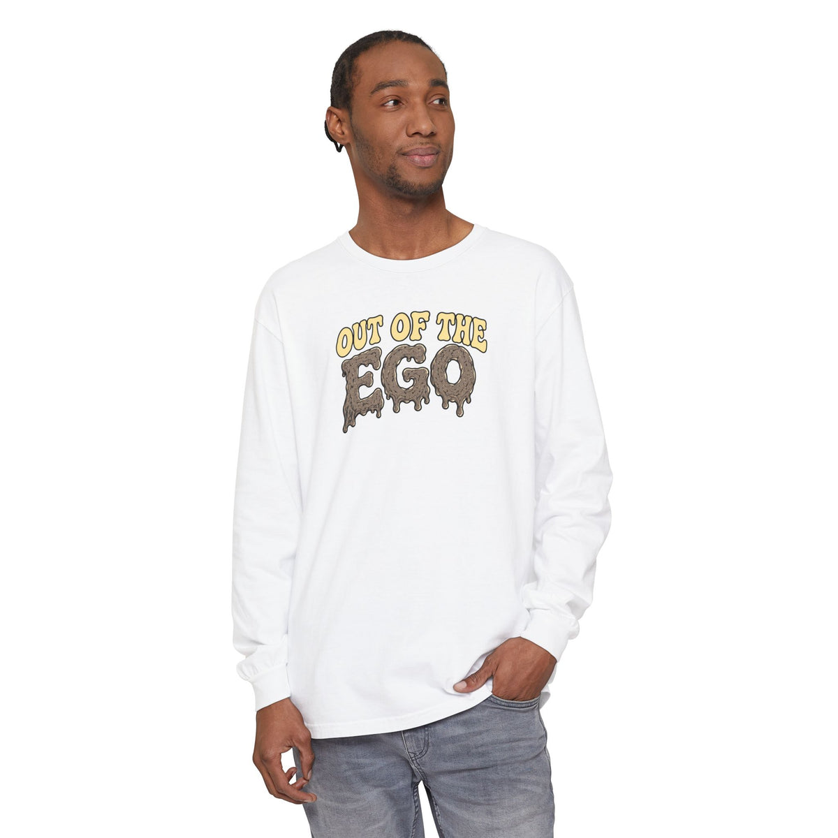 "Out of the Ego" Long Sleeve T-Shirt — Psychedelic DMT Blast Graphic