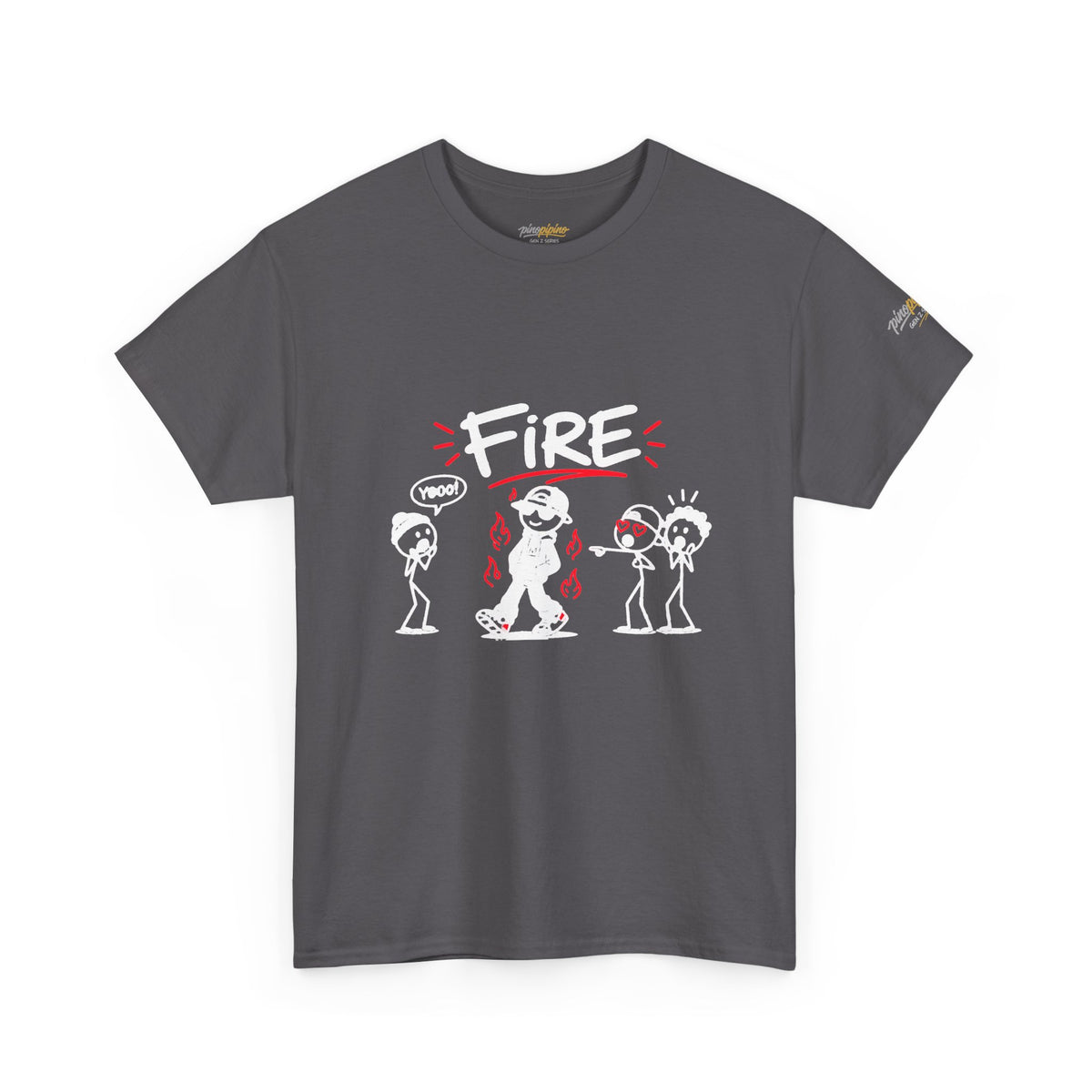 "Fire" Gen Z Cartoon Tee