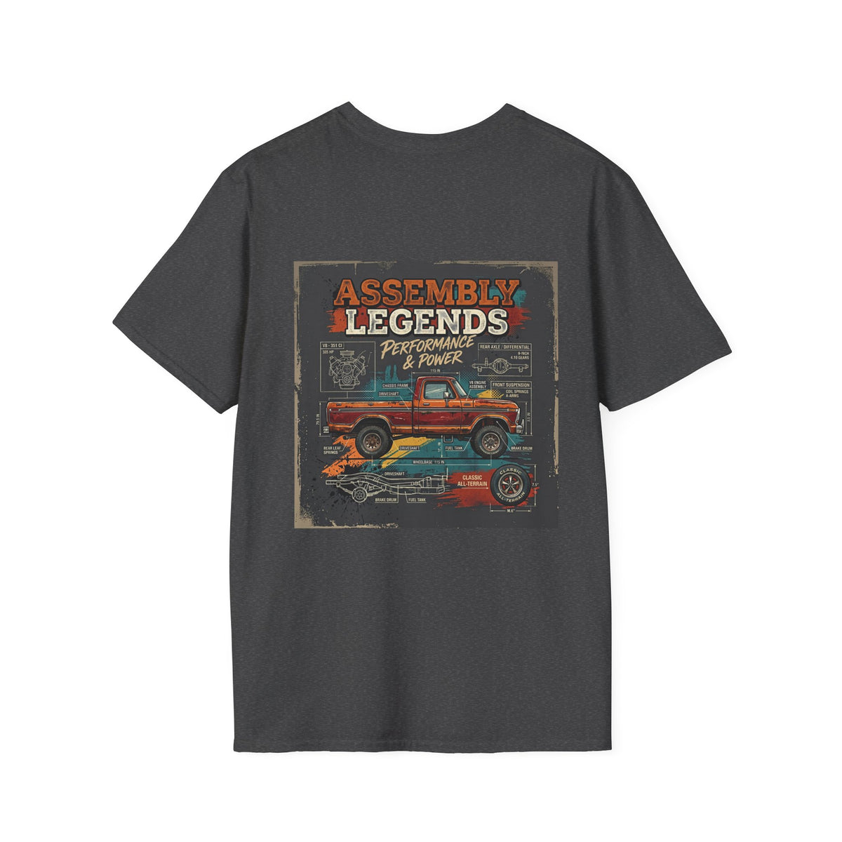 "Assembly Legends: Performance & Power" Vintage Truck Graphic