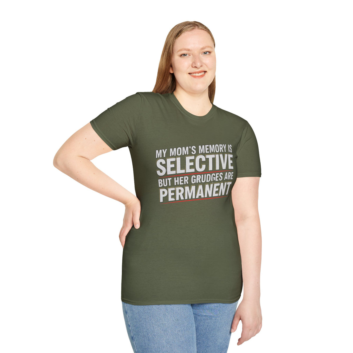 "My Mom’s Memory Is Selective But Her Grudges Are Permanent" Funny Tee
