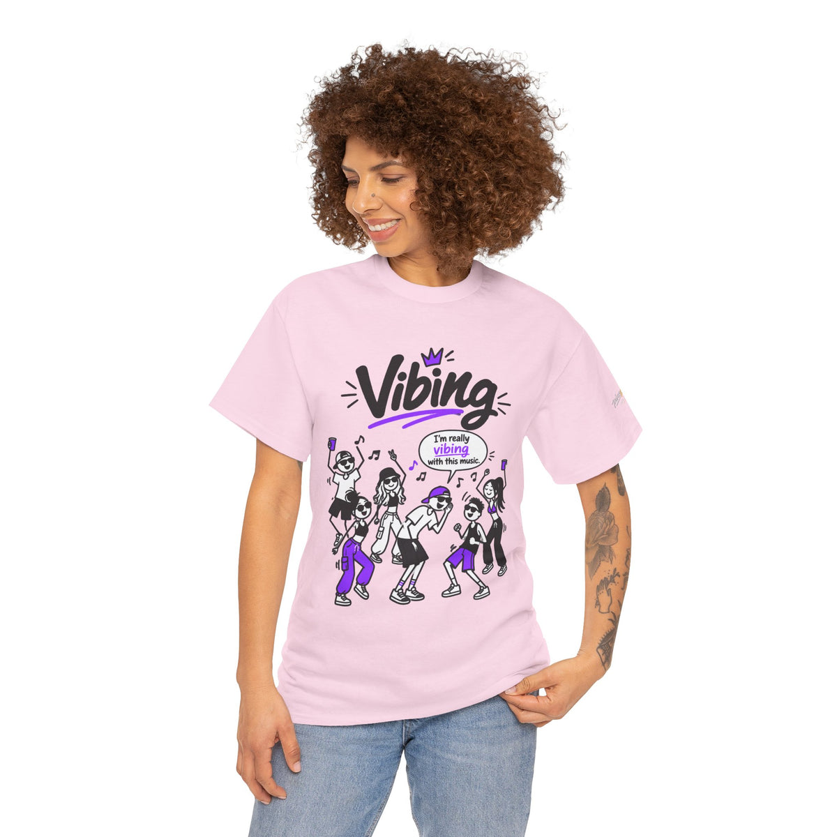 Vibing Dance Party Tee — "I'm Really Vibing" Graphic T-Shirt