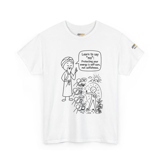 Spiritual Self-Care Tee — "Learn to Say No" Mindfulness T-Shirt