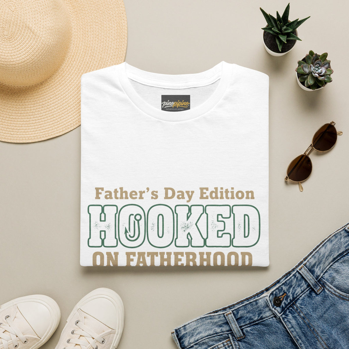 Hooked on Fatherhood T-Shirt — Father's Day Edition Dad Tee