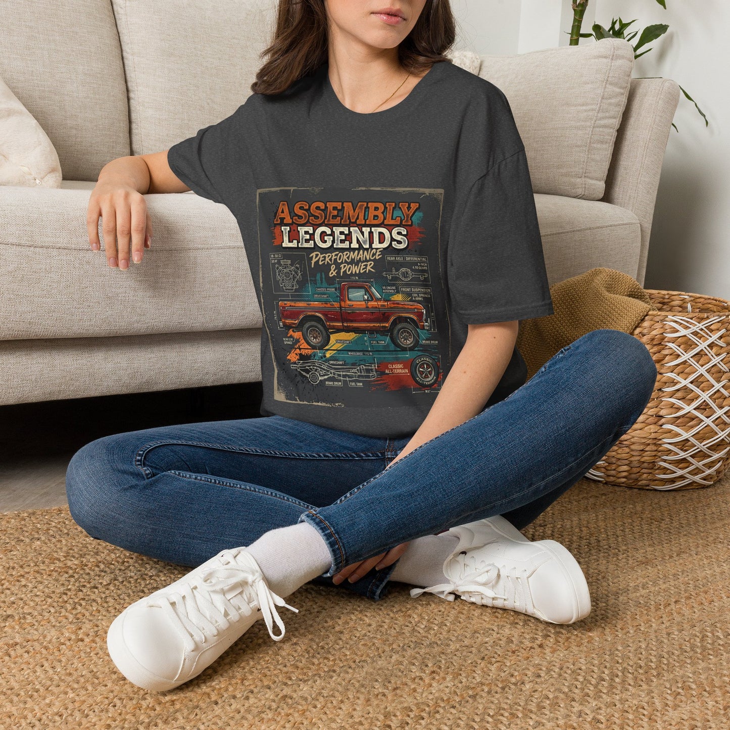 T-Shirt — "Assembly Legends: Performance & Power" Vintage Truck Graphic