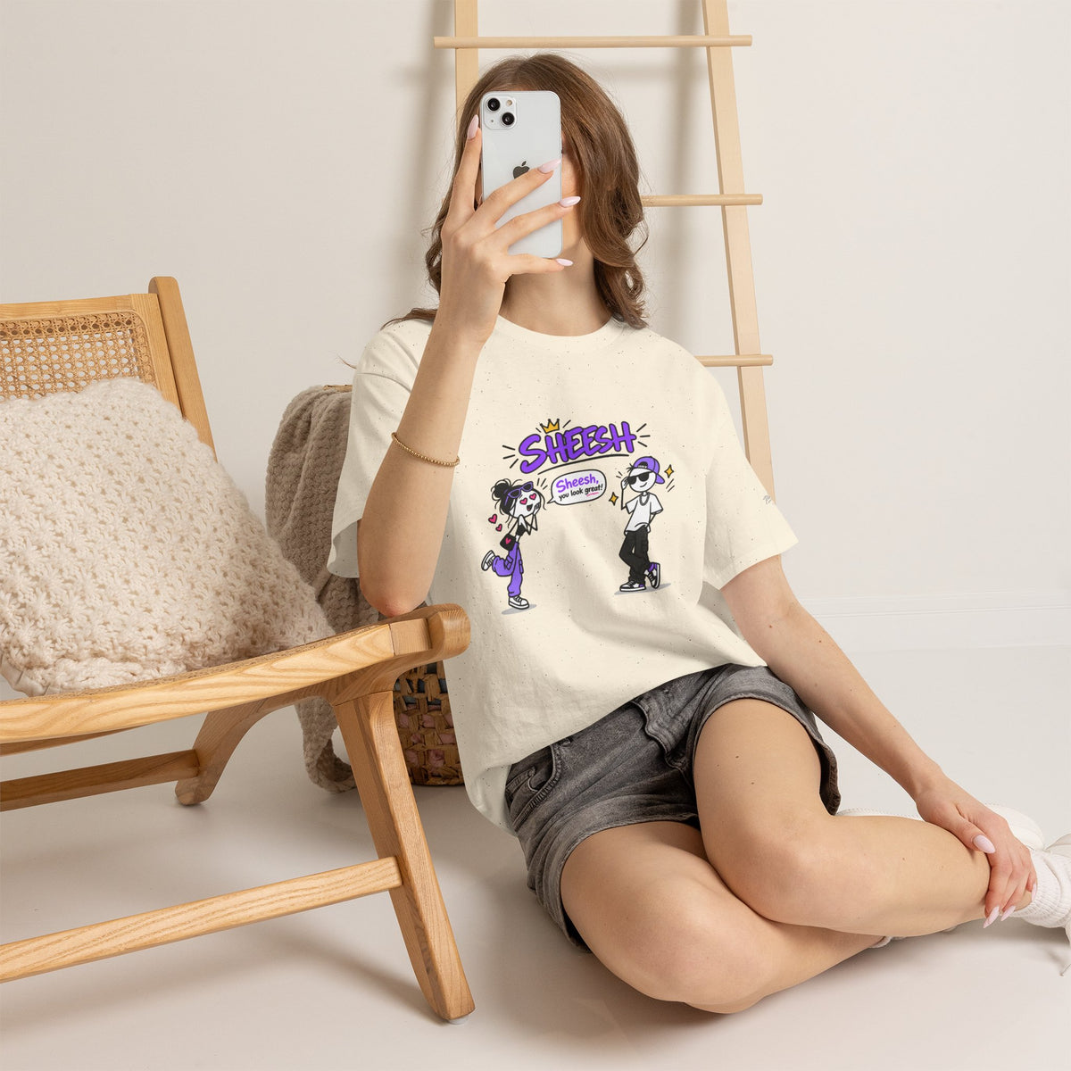 "Sheesh" Cartoon Tee — Funny Retro Graphic T-Shirt