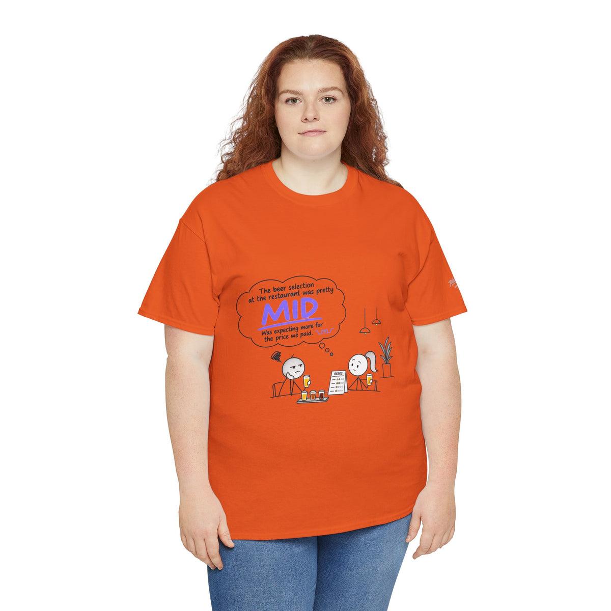"Mid" GenZ Slang Humor T‑Shirt