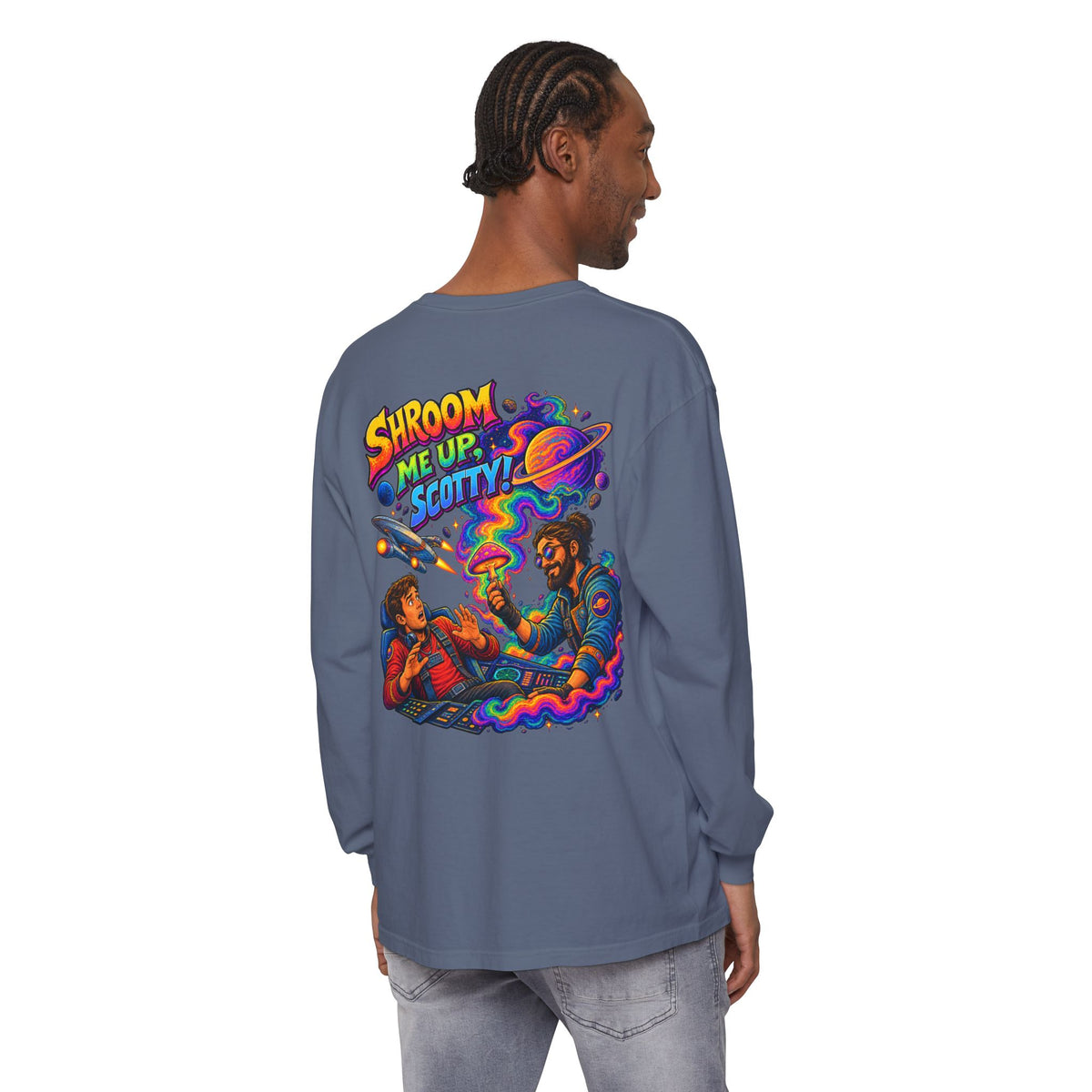 Shroom Me Up Scotty! Long Sleeve T‑Shirt