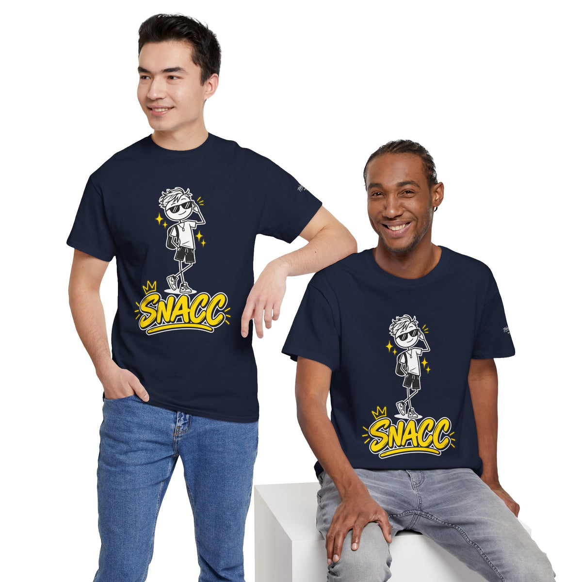“SNACC” Man Graphic Streetwear Tee
