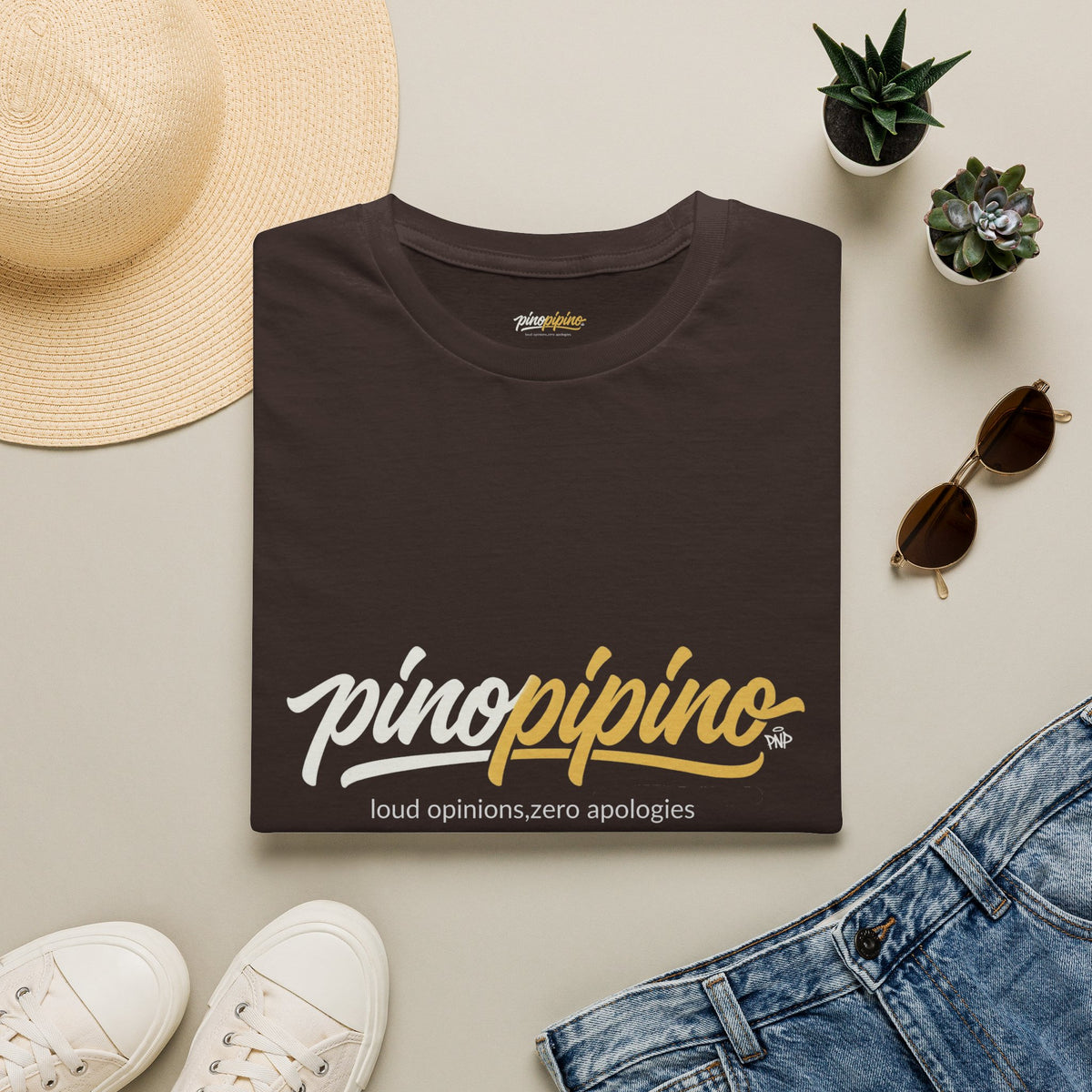 Pinopipino Logo T-Shirt — Retro Script