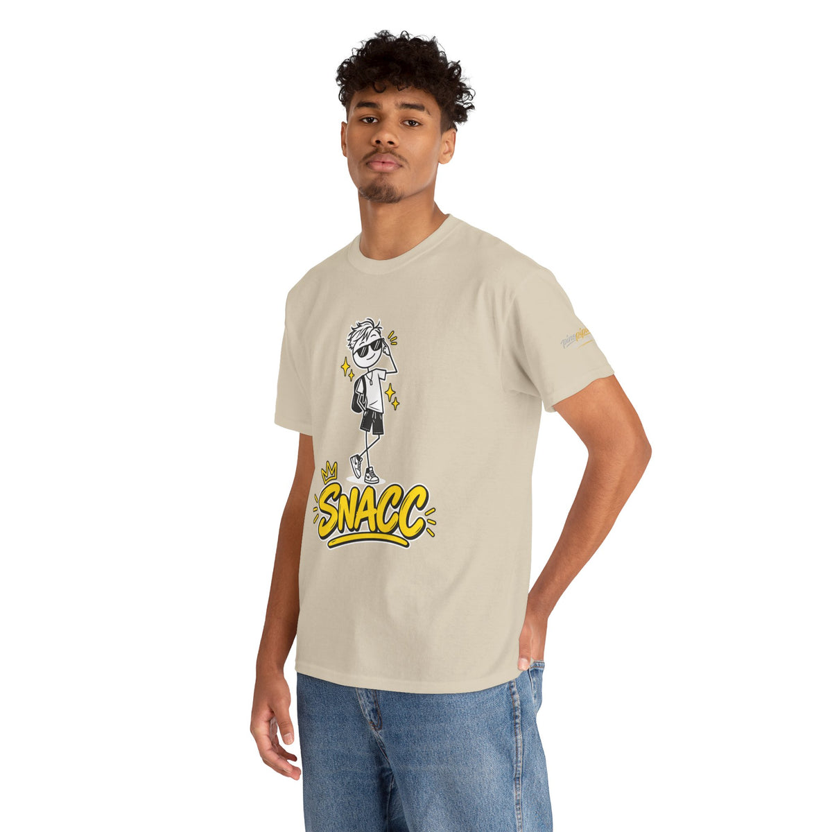“SNACC” Man Graphic Streetwear Tee