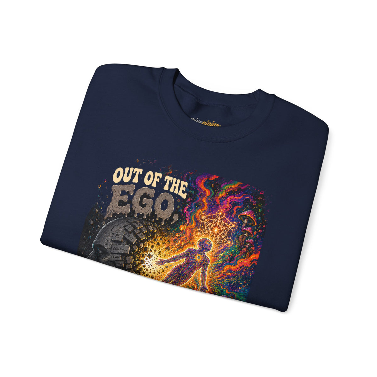 "Out of the Ego Into the DMT Blast" Psychedelic Crewneck Sweatshirt