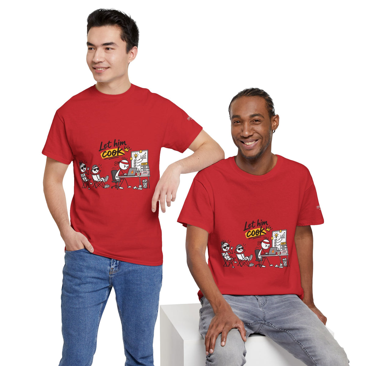 "Let Him Cook" Cartoon Graphic Tee