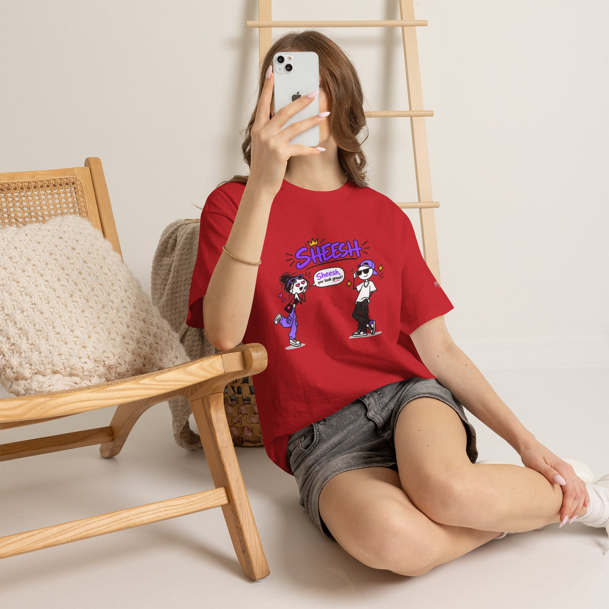 "Sheesh" Cartoon Tee — Funny Retro Graphic T-Shirt
