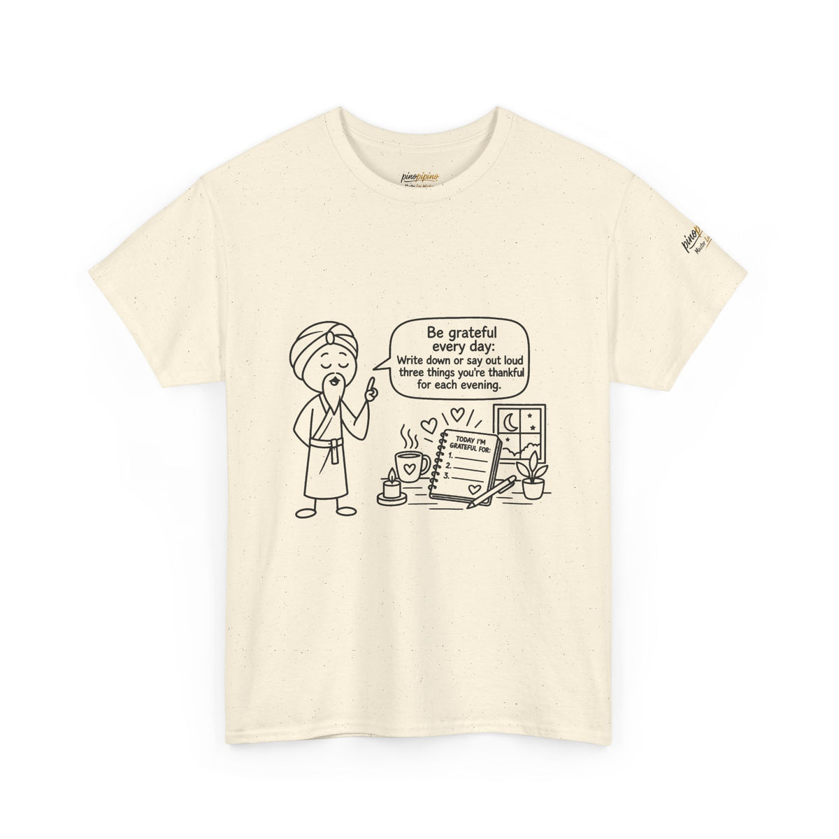 Gratitude Master Lee's Wisdom Tee — "Be grateful every day" Graphic T-Shirt