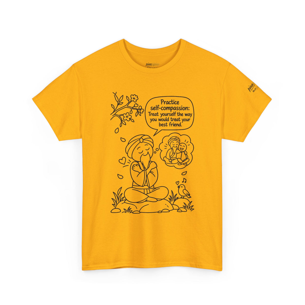 "Practice Self-Compassion" Master Lee's Wisdom Meditation T-Shirt