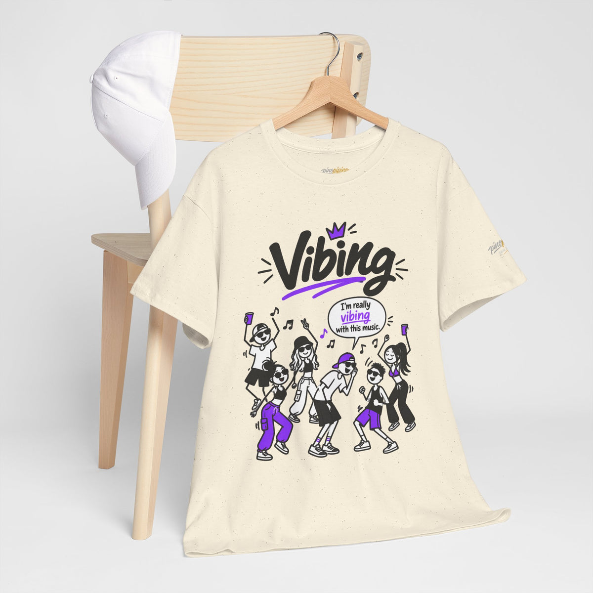 Vibing Dance Party Tee — "I'm Really Vibing" Graphic T-Shirt