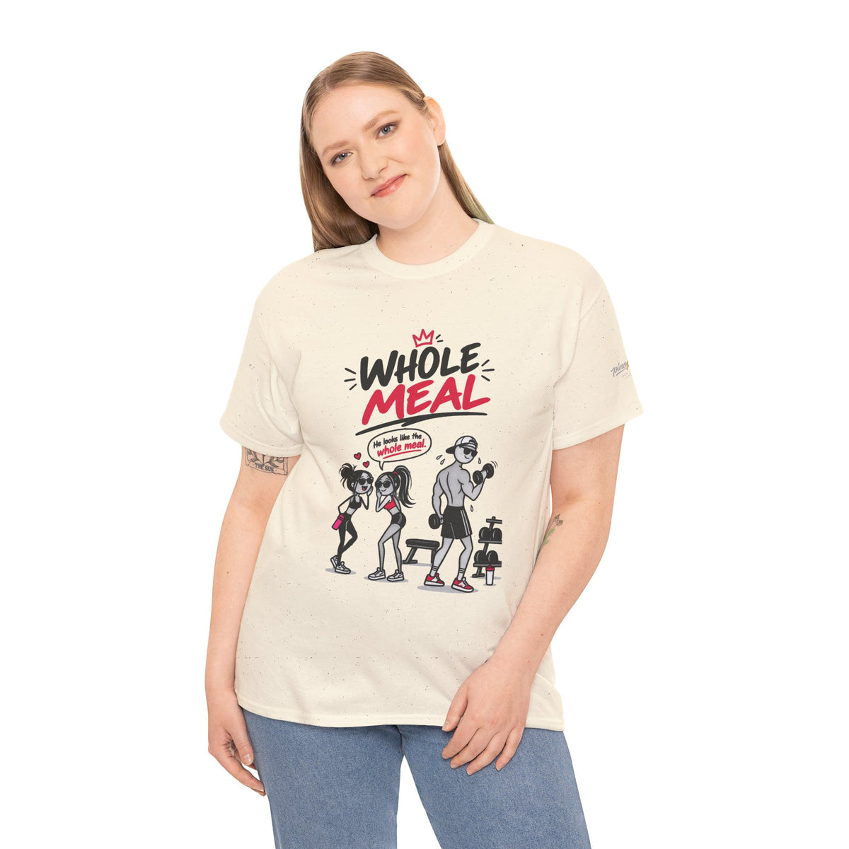 Fitness Tee — "Whole Meal" Gym Motivation Shirt