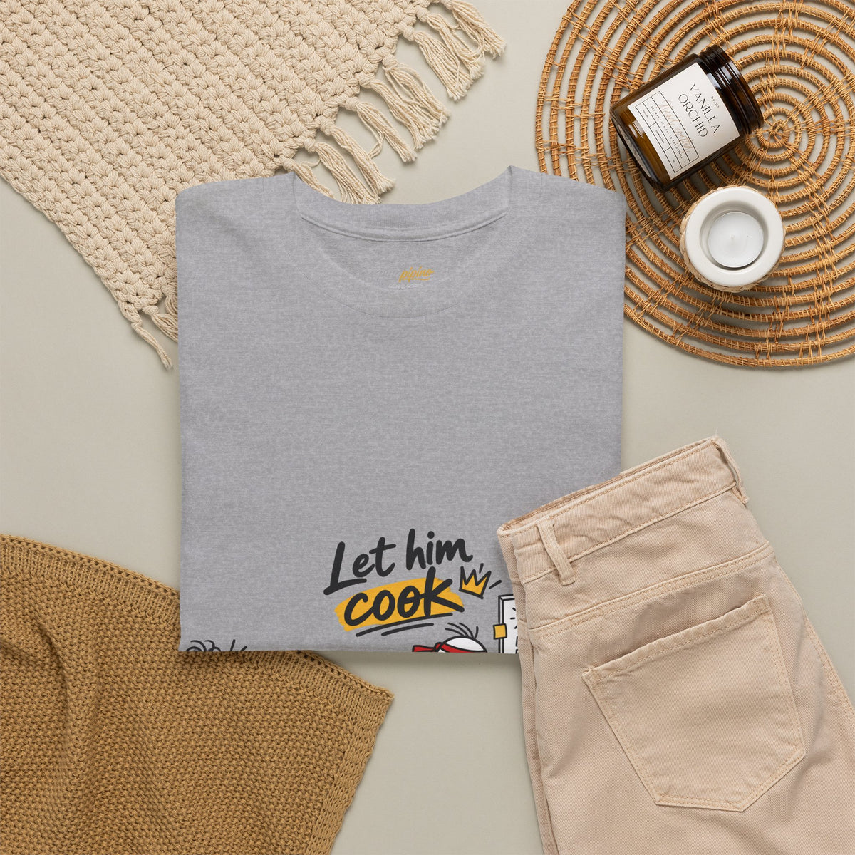 "Let Him Cook" Cartoon Graphic Tee