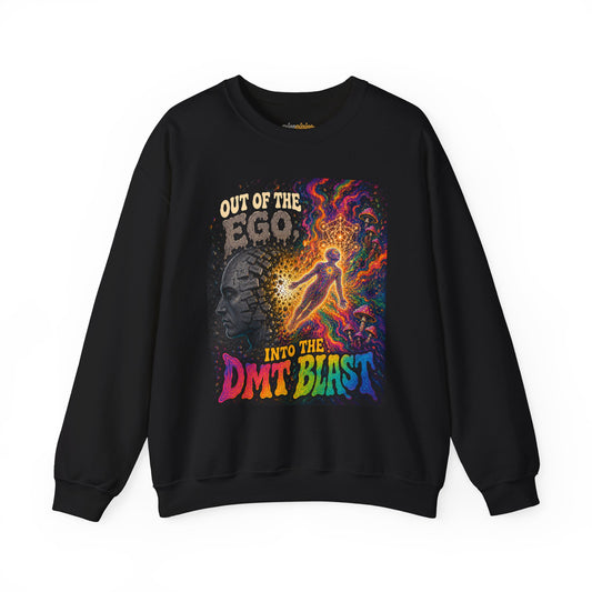 "Out of the Ego Into the DMT Blast" Psychedelic Crewneck Sweatshirt