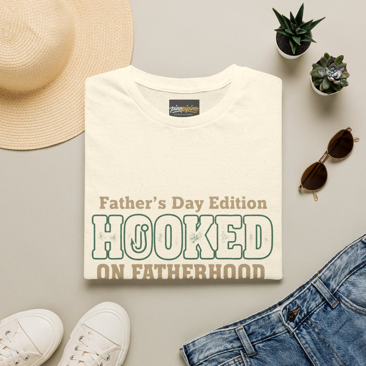 Hooked on Fatherhood T-Shirt — Father's Day Edition Dad Tee