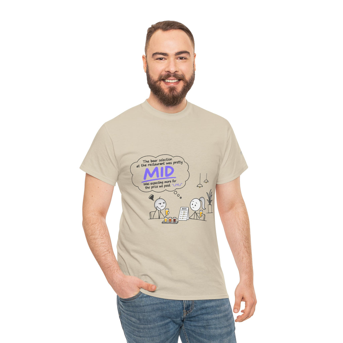 "Mid" GenZ Slang Humor T‑Shirt