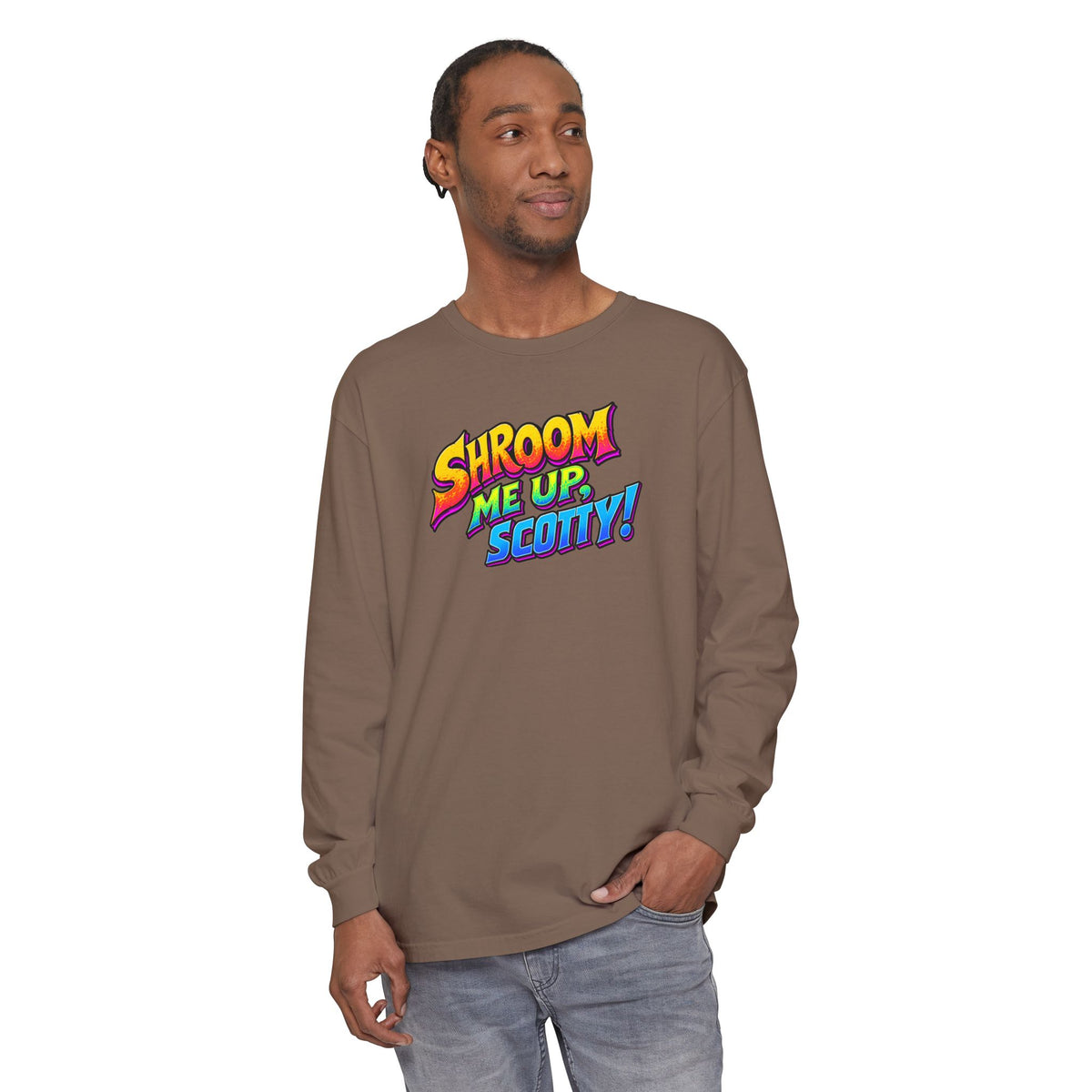Shroom Me Up Scotty! Long Sleeve T‑Shirt