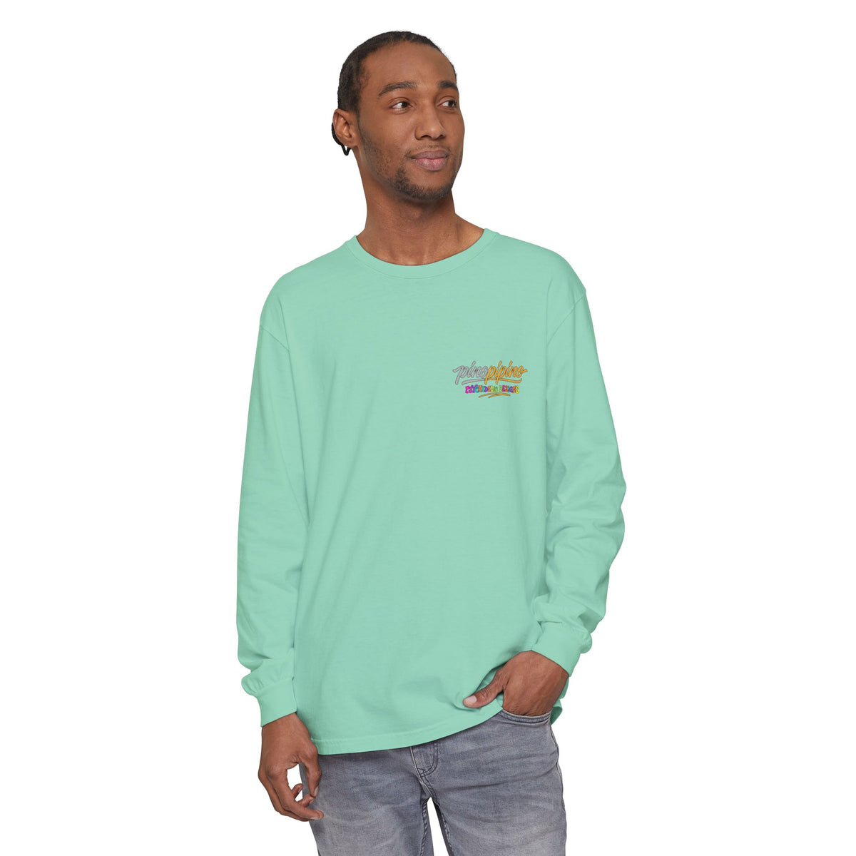 "When the Shrooms Bloom, The Goom Zooms" Psychedelic Design Long Sleeve T-Shirt