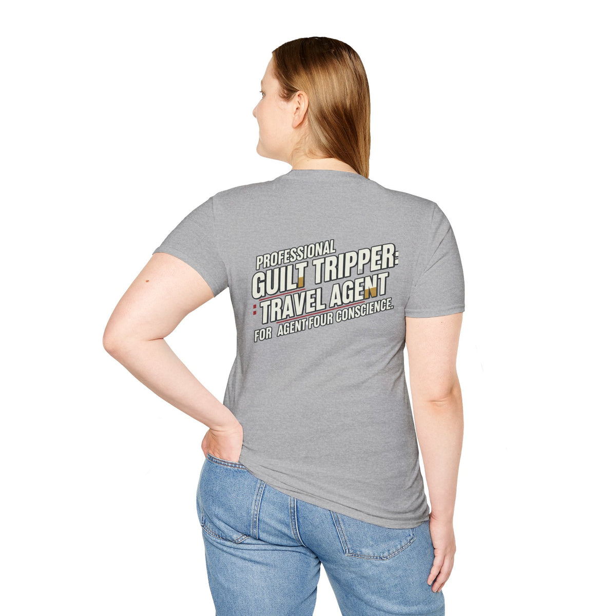"Professional Guilt Tripper: Travel Agent for Agent Four Conscience" Graphic T-Shirt