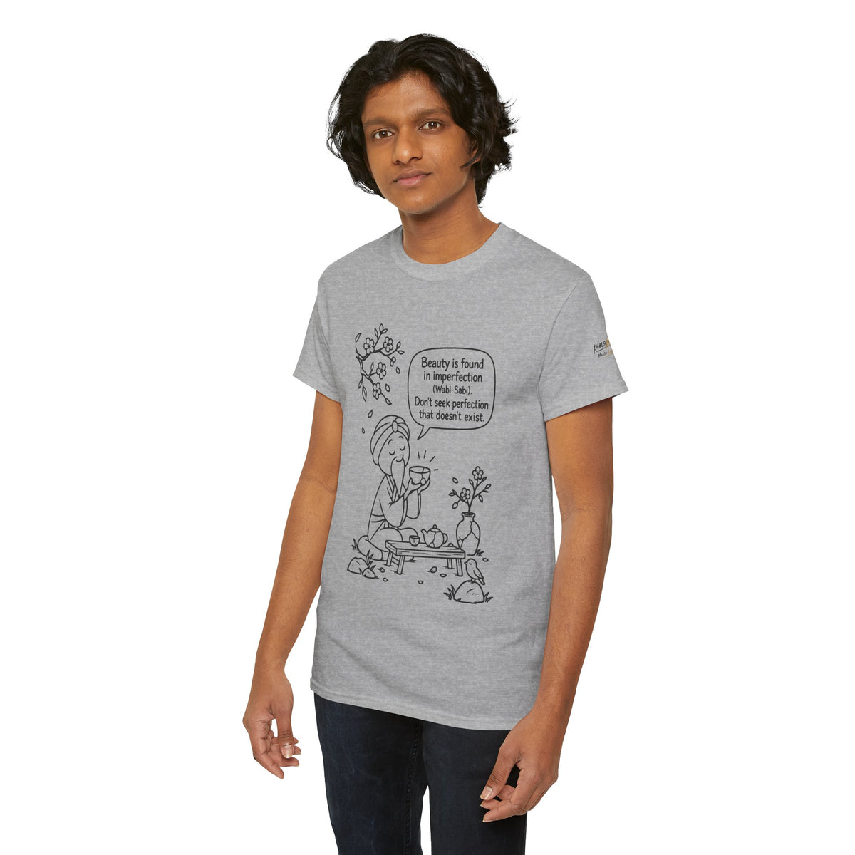 "Beauty is Found in Imperfection" Mindful Graphic Cotton Tee