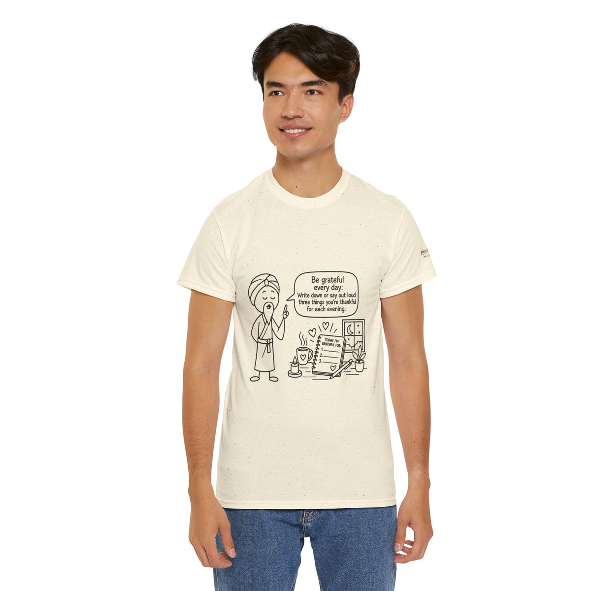 Gratitude Master Lee's Wisdom Tee — "Be grateful every day" Graphic T-Shirt
