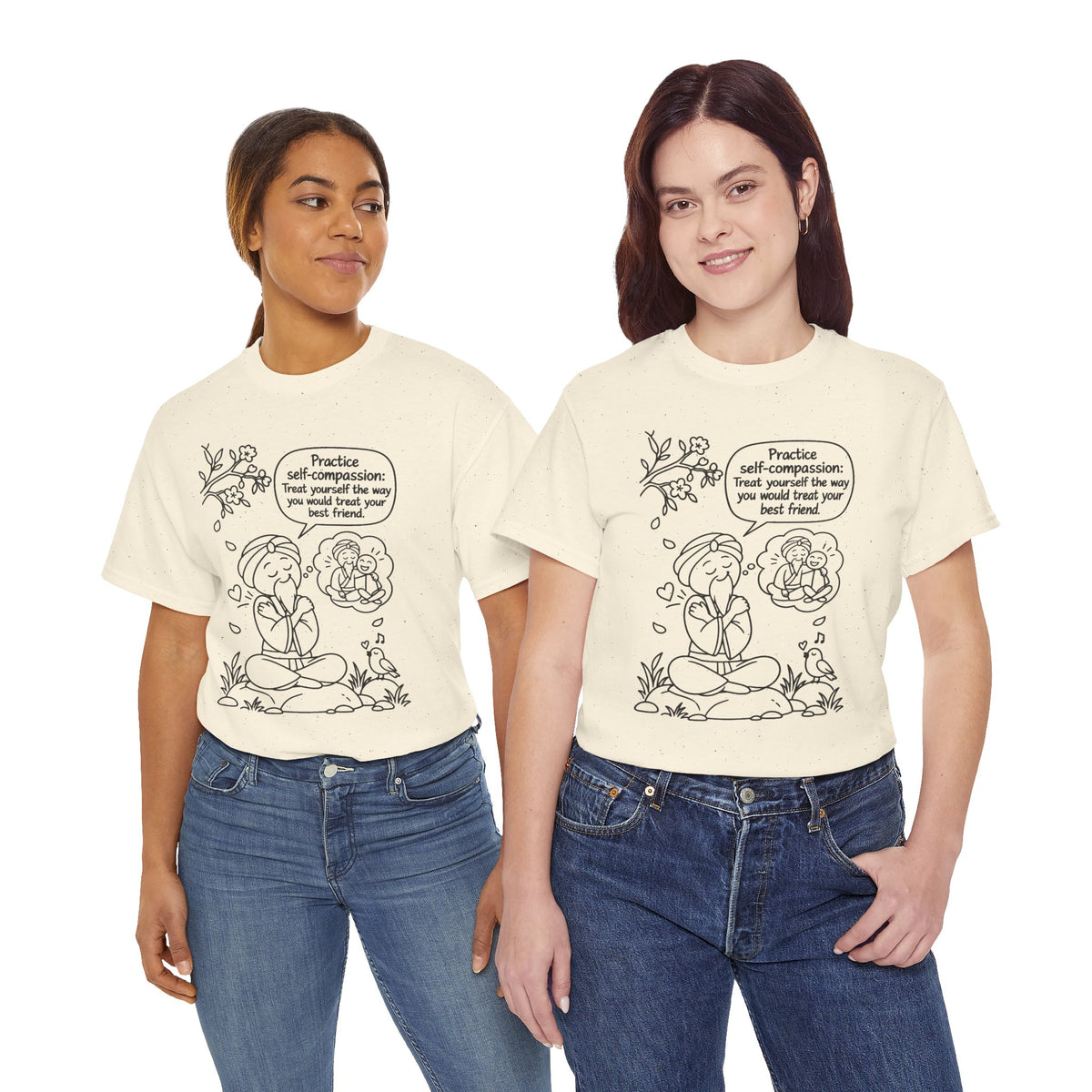 "Practice Self-Compassion" Master Lee's Wisdom Meditation T-Shirt