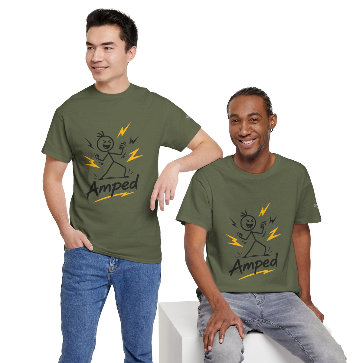 Electric Stick Figure "Amped" T-Shirt