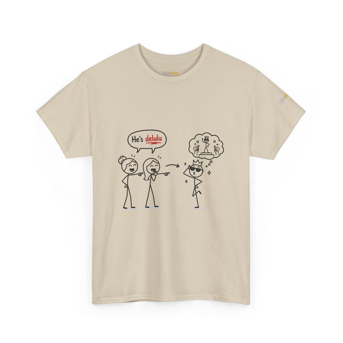 "He's Delulu" Funny Stick Figure Tee