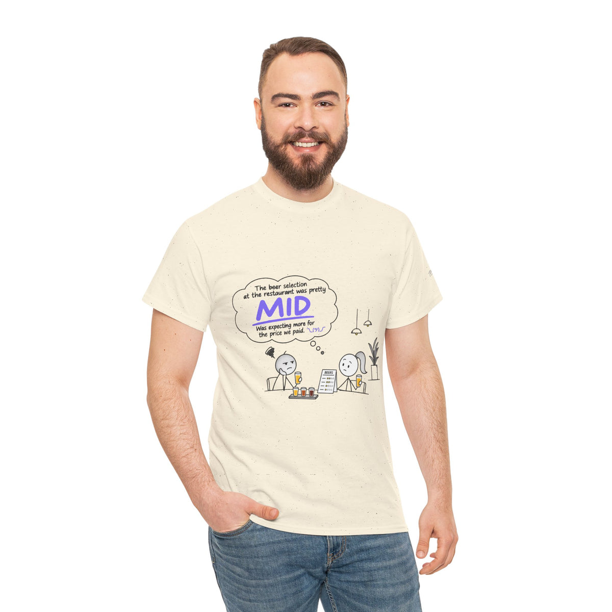 "Mid" GenZ Slang Humor T‑Shirt