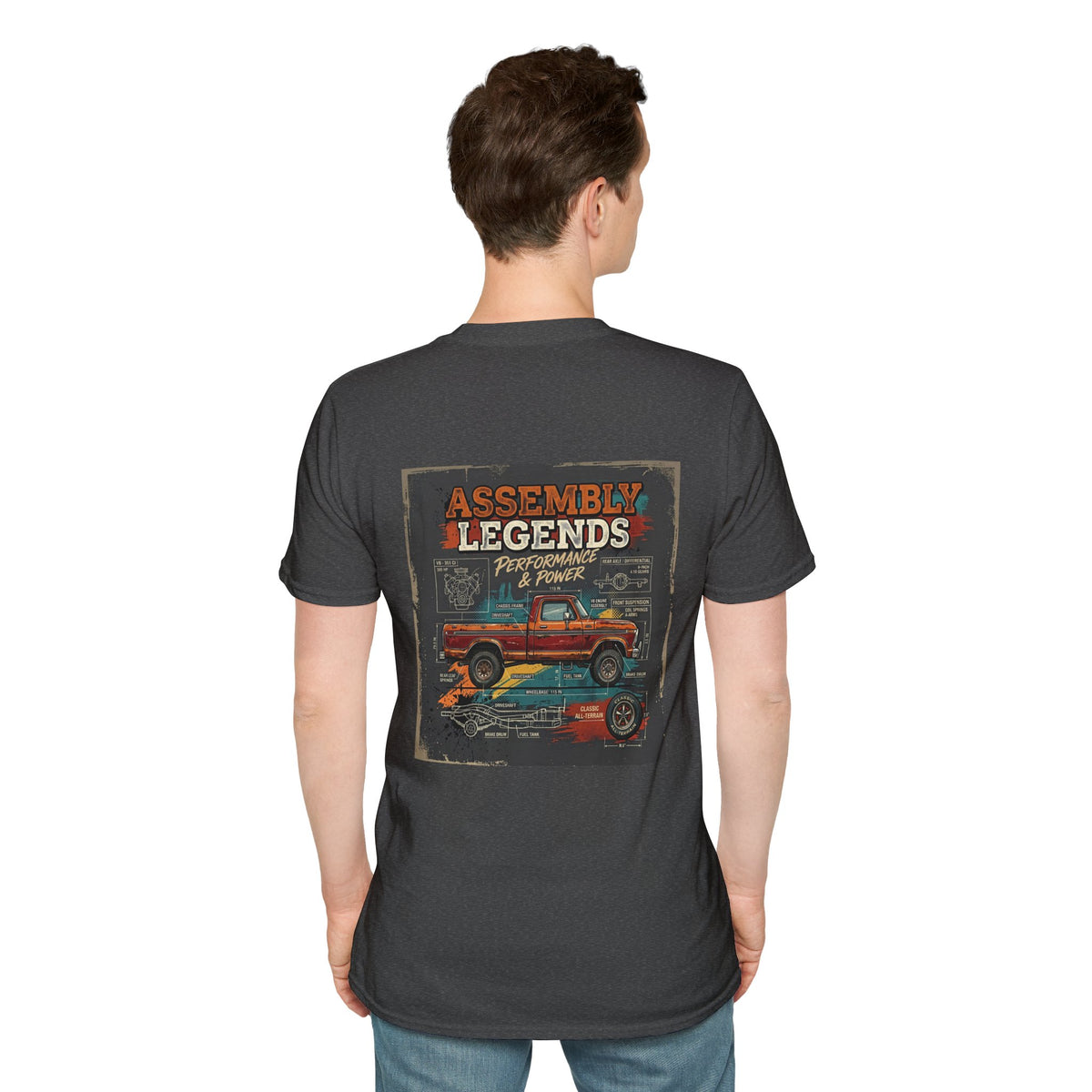 "Assembly Legends: Performance & Power" Vintage Truck Graphic