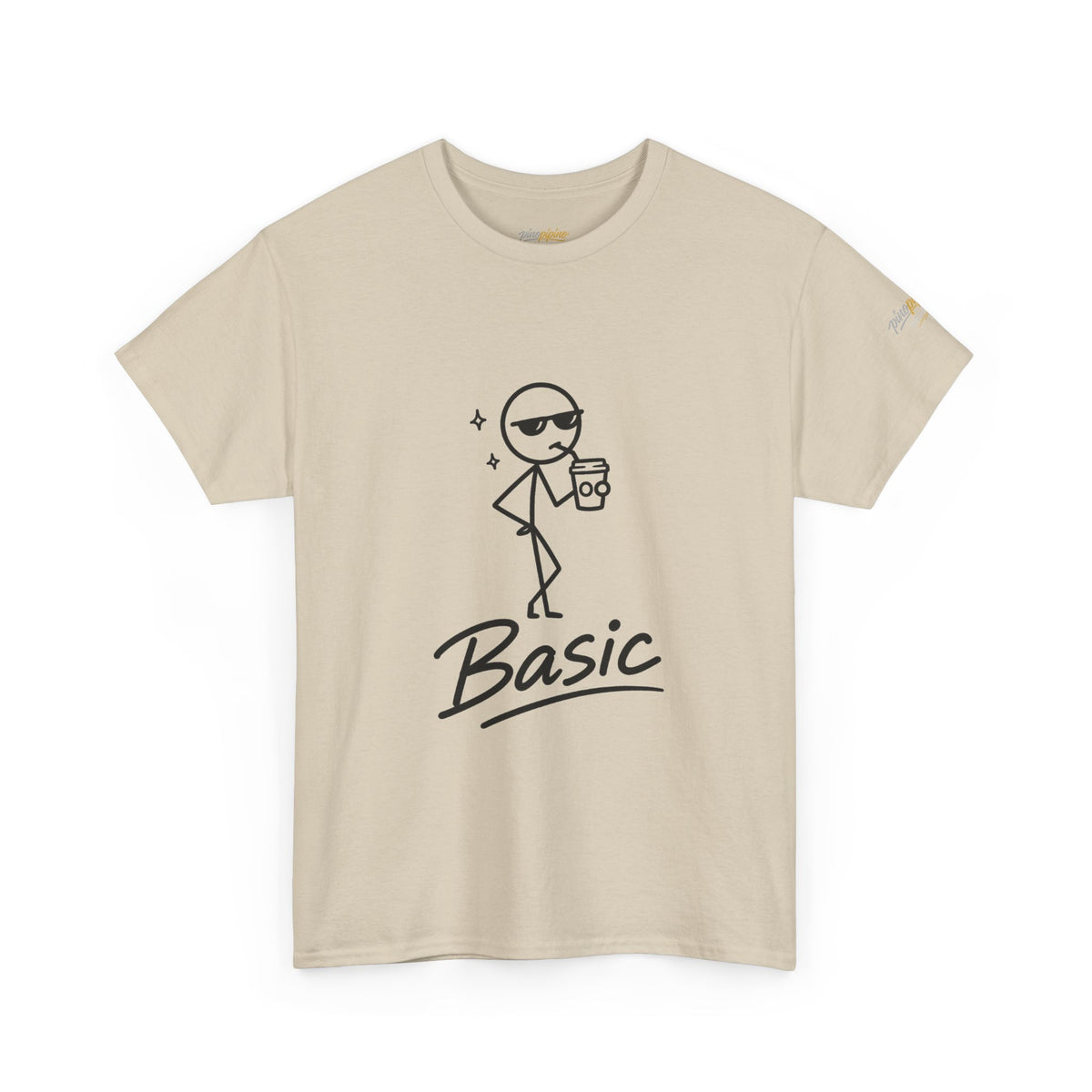 "Basic" Stick Figure Coffee Tee