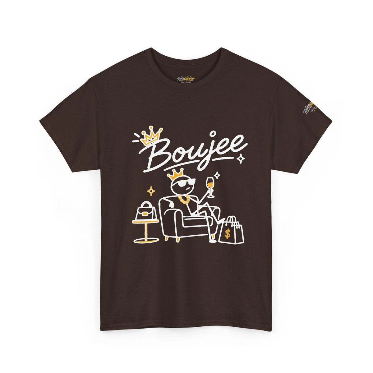 "Boujee" Minimal Graphic Cotton T-Shirt