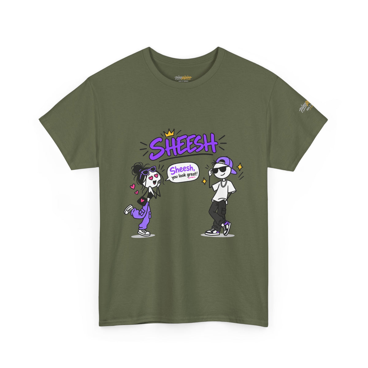 "Sheesh" Cartoon Tee — Funny Retro Graphic T-Shirt