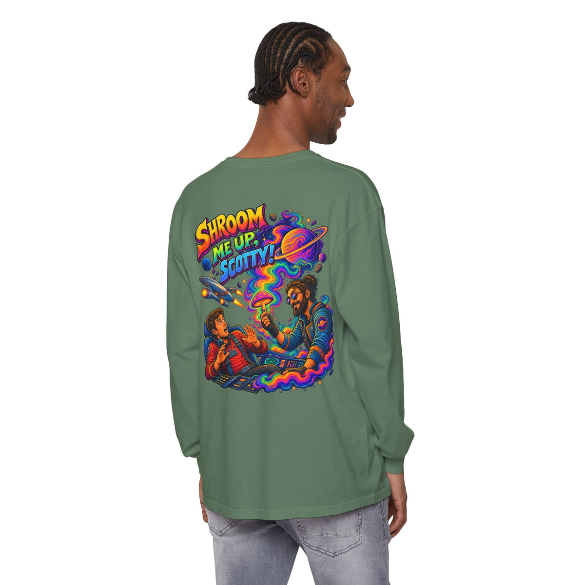 Shroom Me Up Scotty! Long Sleeve T‑Shirt