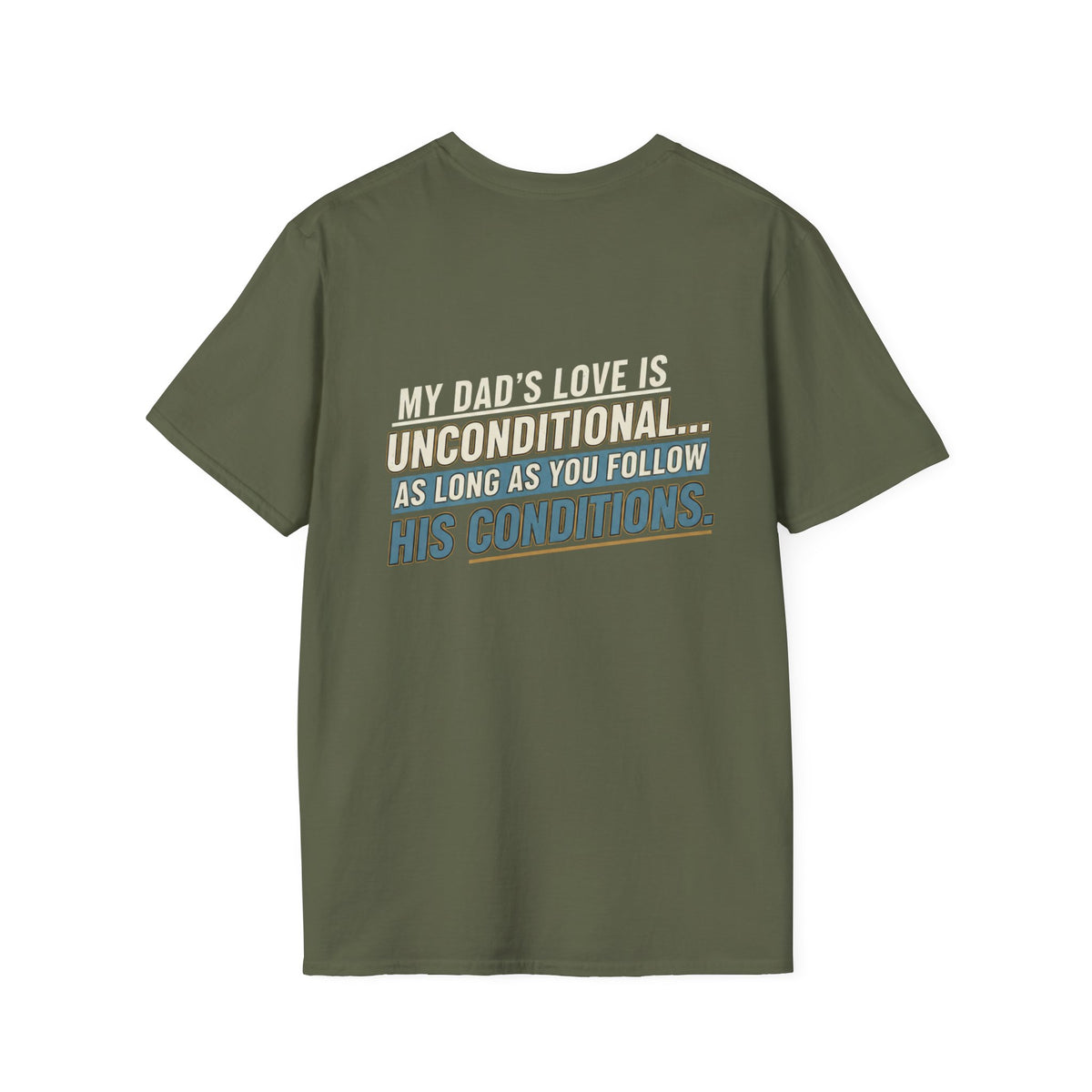 "My Dad’s Love Is Unconditional" Retro Graphic Father’s Day Tee